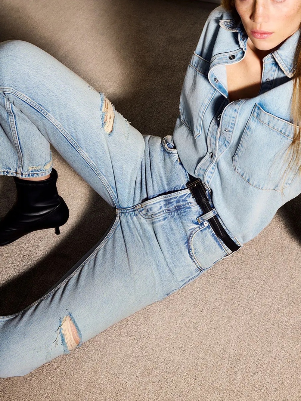 ANINE BING High Rise Distressed Jeans | Size 26 | Excellent condition
